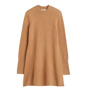EUC Madewell Sz XS Sweater Mini Dress in Heather Camel $138 pilling fabric shave thumbnail 5
