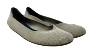 Rothy's The Flat‎ Shoes in the Flax Birdseye Knit Ballet Gray Size 8.5 thumbnail 1
