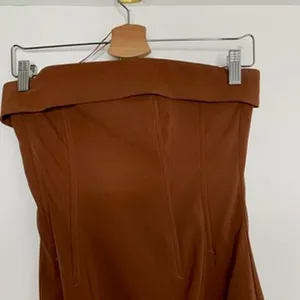 With Jean Chloe Chocolate Brown Corset Mini Dress Womens Size XS thumbnail 7