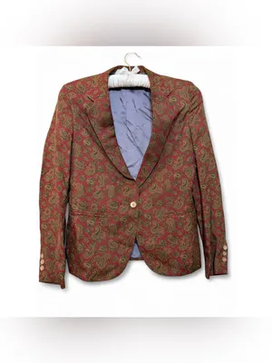 Vintage Mid 1980’s Schriver’s Corbin LTD Women’s Paisley Blazer Jacket Size S thumbnail 2