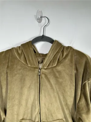 SKIMS Velour Zip-Up Hoodie‎ Size Large Soft Plush Lounge Y2K Athleisure thumbnail 4
