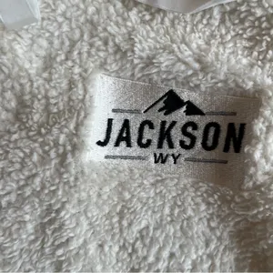 Jackson Hole Wyoming Ivory Fleece Cowl Neck Top Ski & Snowboard Winter Resort thumbnail 8
