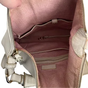 Dooney & Bourke Ivory Pebbled Leather ‘Dillen Large Pocket’ Hobo Shoulder Bag thumbnail 8