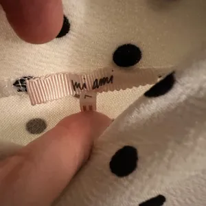 NWOT Francesca’s Mi Ami Babydoll Dress White and Black Polka Dot L thumbnail 3