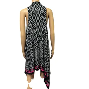 Im in Love with Derek Asymmetrical Knit Long Sleeveless Open Front Vest L to XL thumbnail 6