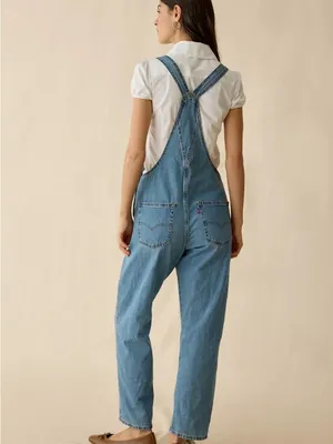 Levi’s Vintage Denim Overalls Straight Leg File Away Size Small thumbnail 2