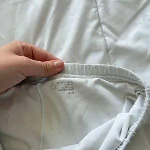 OFFLINE Aerie White Sheer Pointelle Mesh Maxi Skirt Medium Beachy Quiet luxury thumbnail 7