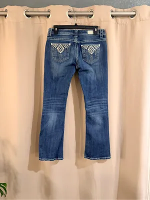 Women's Rock&Roll Low Rise Blue Bootcut Jeans thumbnail 2