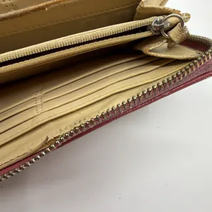 Coach Signature C Zip Around Brown Coated Canvas Wallet thumbnail 7