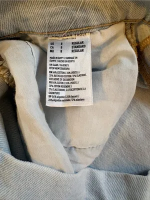 American Eagle Stretch Curvy Straight Leg Jeans Size 8 Regular NWT thumbnail 6