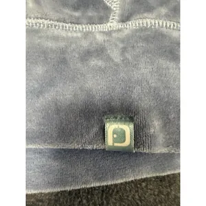 Fuda Velour Tracksuit Set Womens Small Blue‎ 2 Piece Zip Jacket Pants Lounge thumbnail 6