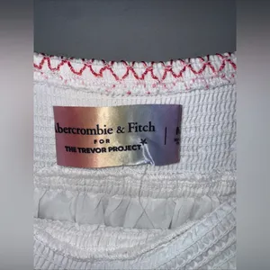 nwt abercrombie and‎ fitch For The Trevor Project White Cotton Maxi Skirt M Tall thumbnail 4