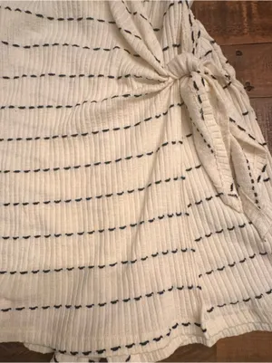 ZARA Striped Wrap Dress thumbnail 3