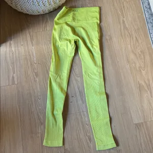 Alala Lime Green Ribbed Leggings thumbnail 3