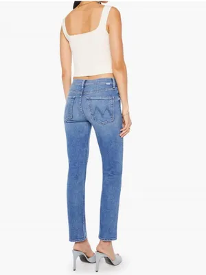 MOTHER Mid-Rise Rider Hover Jean in Swing and a Miss Size 24 thumbnail 3