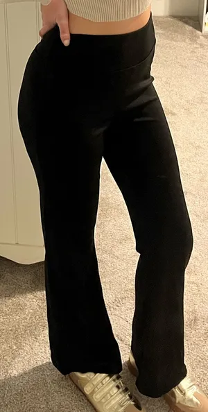 Boutique Women’s Casual Pant High Waisted Flare Workout Leggings  thumbnail 5