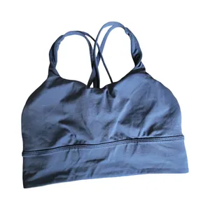 Lululemon Energy Longline Bra Medium Support Size: 4 Blue thumbnail 3