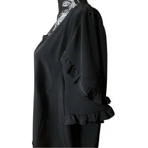 Torrid Georgette Ruffle Sleeve Scoop Neck Blouse Size 1 thumbnail 5