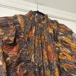 Ulla Johnson Vienne Bird of Paradise Mini Dress in Amber Size 2 Ruffle High Neck thumbnail 14