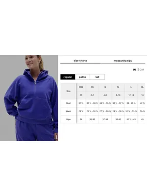 New Athleta XL Easy Fleece 1/2 Zip Hoodie Borealis Purple X-Large Regular thumbnail 5