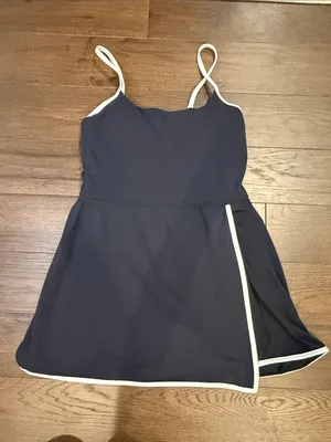 All in Motion Black Soft Wrap Active Tennis Dress Size S/M - C1-512 thumbnail 1