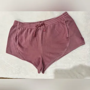 PINK Victoria's Secret Sweatshort Acid Wash Mauve Athletic Shorts‎ Size XL thumbnail 4