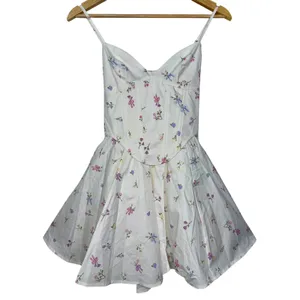 NWT Babyboo Analeigh White Multi Floral Corset Fit & Flare Mini Dress Size Small thumbnail 10