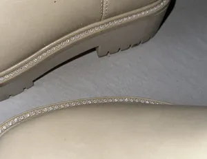Time & Tru Chelsea Bling Boots Lug Sole Ankle Height All Seasons Embellished Memory Foam thumbnail 4