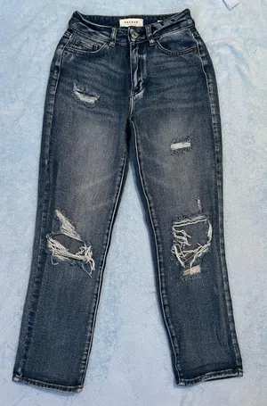 PacSun Mom Jeans Distressed thumbnail 1