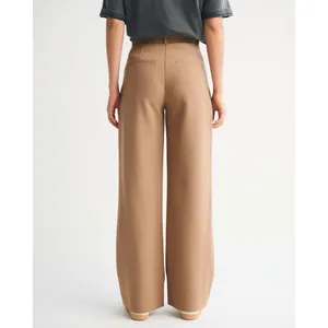 Abercrombie & Fitch Tan Sloane Tailored Wide Leg Pants NWT thumbnail 3
