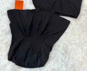 Tankaneo~ Strapless Black Wide-Leg Pants Set. Size XS thumbnail 3
