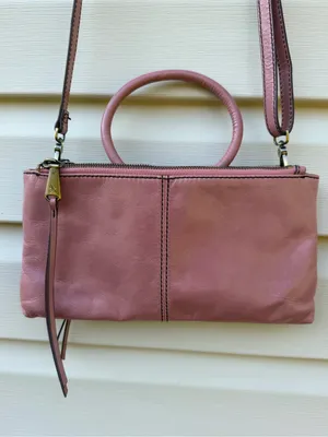 HOBO Sable Pink Genuine Leather Convertible Crossbody Top Handle Satchel Bag thumbnail 4