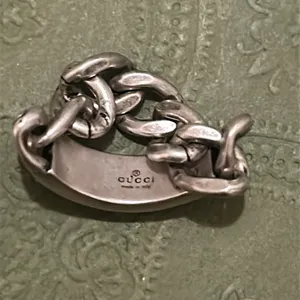Gucci Tag Chain Enamel Arg 925 Ring Gucci Size 20/ US size 9 thumbnail 4