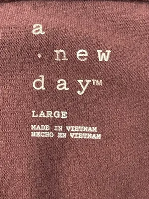 a new day Brown Square Neck Tee with Puff Sleeves thumbnail 4