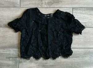 Wells grace lace crop top Black Size XS thumbnail 1