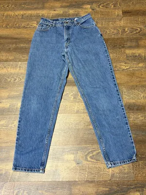 Vintage 90s Levi's 550 Jeans Relaxed Tapered Leg 10 Misses Blue USA Cotton thumbnail 1