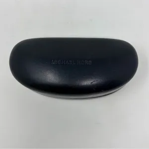 Michael Kors Brown Velvet Lined Sunglass Case and Lens Cloth Very Good Condition thumbnail 2
