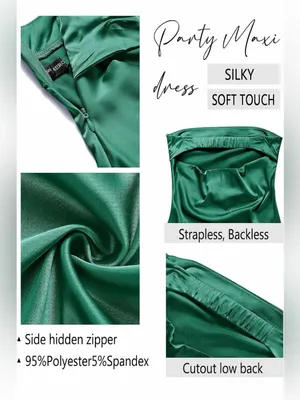 Merokeety NEW Strapless Sleeveless Bodycon Backless Ribbed Knit Dress S thumbnail 5