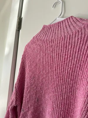 aerie cotton mock neck sweater thumbnail 4
