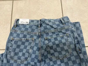 Pacsun Denim Checkered Jeans thumbnail 5