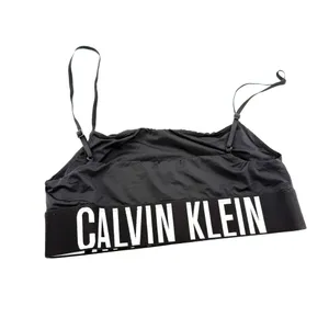 Calvin Klein Sport Bra Tank Top Cropped Tank Top Gym Tee Sport Top Bustier Bralette thumbnail 3