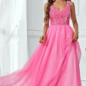 Faeriesty Sequin Tulle Prom Dress Pink Size XS thumbnail 1