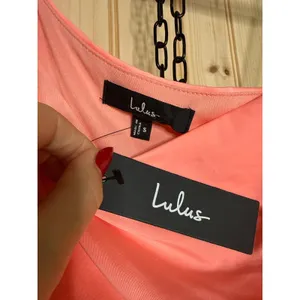 NWT Lulus Extraordinary Poise Coral Pink One-Shoulder Mini Dress Ruched S *FLAW thumbnail 6