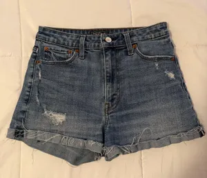Abercrombie High-Rise Jean Shorts thumbnail 1