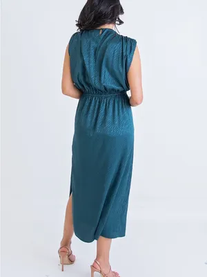 Karlie Satin Forest Midi Dress Size Small thumbnail 4