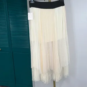 Free People NWT Sugar Plum Tutu Skirt in Ivory Combo - small thumbnail 7