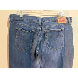 Levi's Boyfriend Jeans Distressed Medium‎ Wash Size 34 thumbnail 6