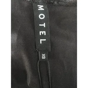 Motel Rocks Elicia Corset Crop Top in Black Rose Flock Black Size XS NWT thumbnail 6