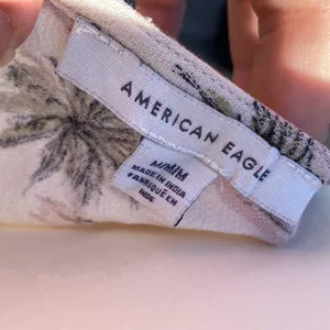 American Eagle Beach Print Faux Button Down Tank Top Size M thumbnail 3