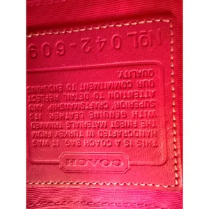 Coach Hot Pink Signature C Jacquard‎ Small Demi Baguette Shoulder Bag 6094 thumbnail 7